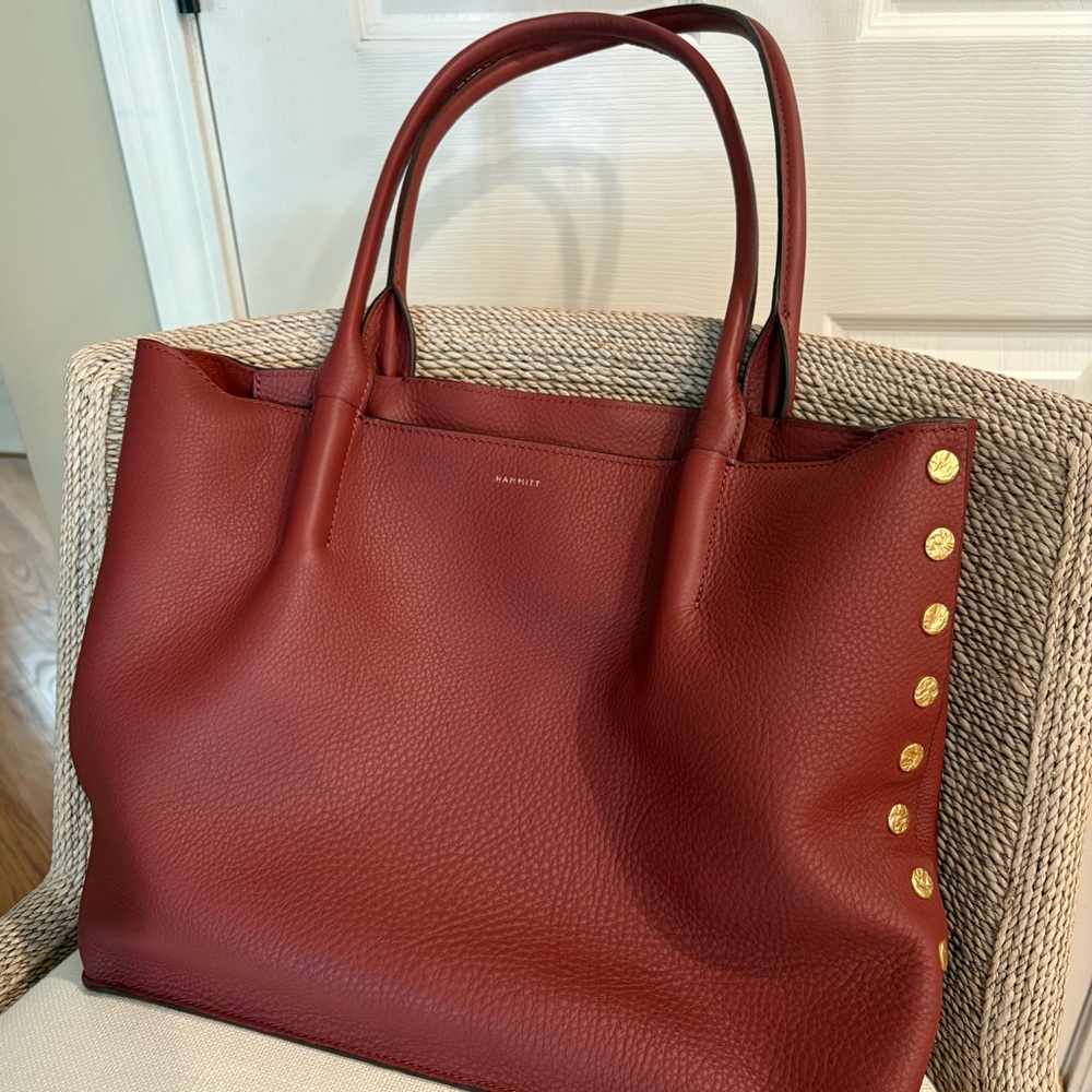 Hammitt Oliver Zip Pomodoro Red Leather Tote NWOT